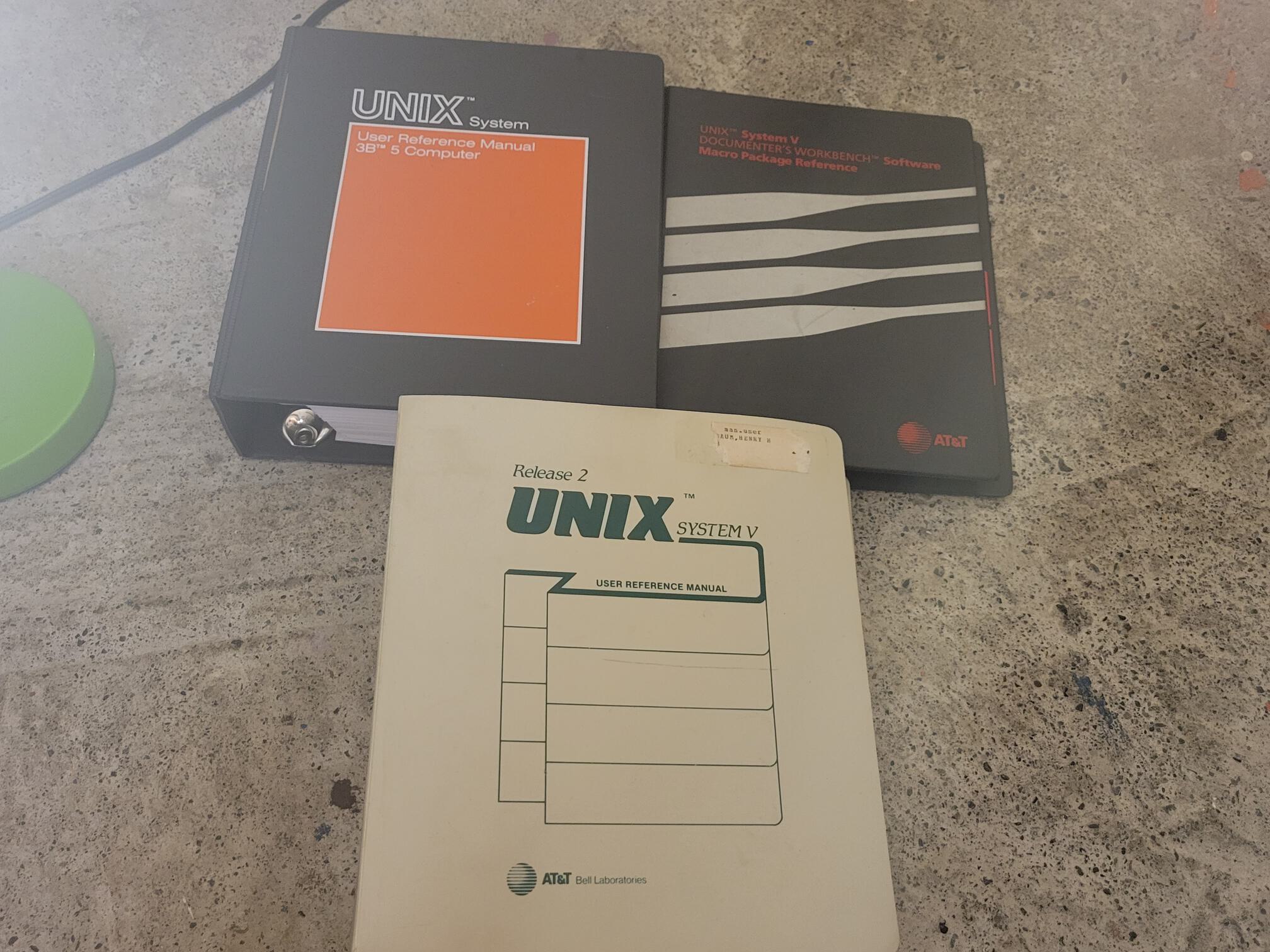 UNIX System V Release 2 Early Documents